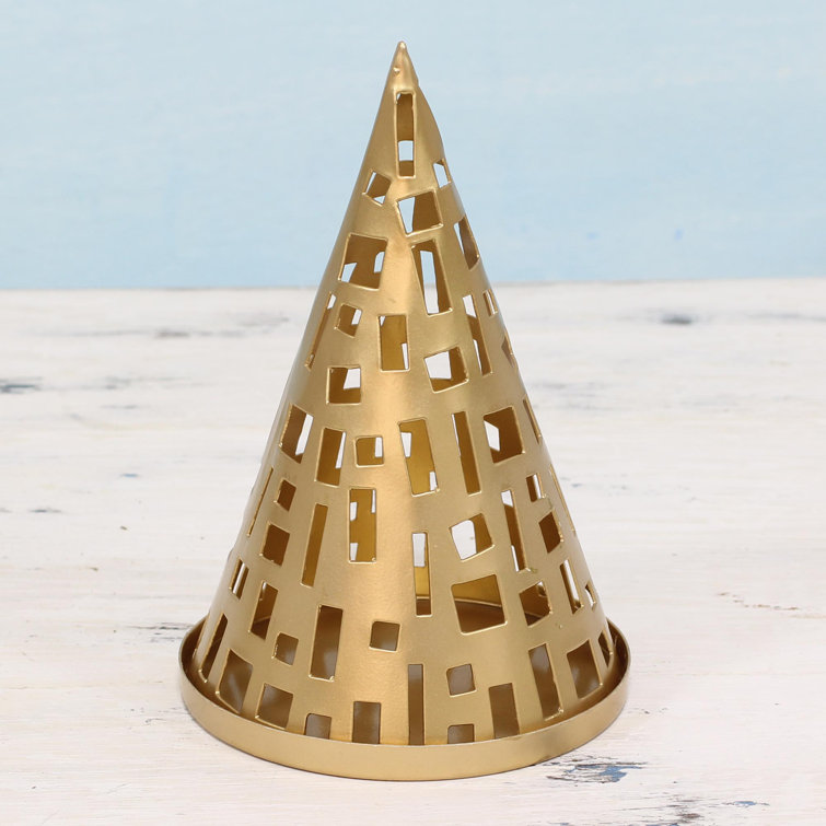 Wrought Studio Glowing Cone Tealight Holder Wayfair